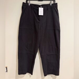 Bibico Margate Relaxed Dark Grey Pants XL NWT Ethical Cotton Tapered